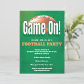 Invitation Football Game Party (Debout devant)
