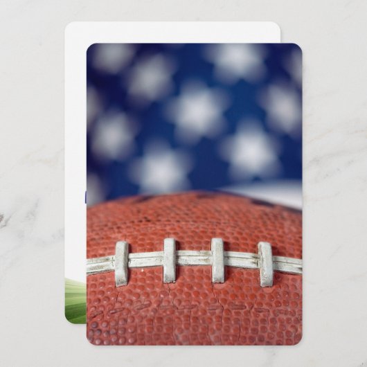 Invitation Football Game Party (Devant / Derrière)