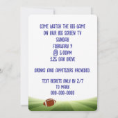 Invitation Football Game Party (Dos)
