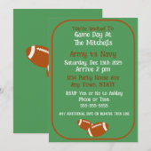 Invitation Football Game Watch Party (Devant / Derrière)