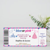 Invitation football genre révéler style billet (Debout devant)