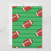 Invitation Football Green Black fête d'anniversaire (Dos)