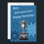 Invitation Football Imaginaire Funny Birthday Card 5x7 Custom<br><div class="desc">Imaginaire Football Funny Birthday Card 5x7. Nom d'ajout personnalisé personnalisé. Envoyez une copie papier ou un téléchargement numérique.</div>
