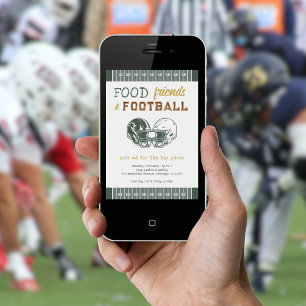 Invitation Football Jeu Night House Watch Party