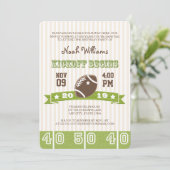 INVITATION FOOTBALL KICKOFF N'IMPORTE QUEL ANNIVERSAIRE (Debout devant)