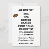 Invitation Football Party (Dos)