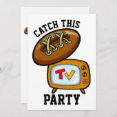 Invitation Football Party (Devant / Derrière)