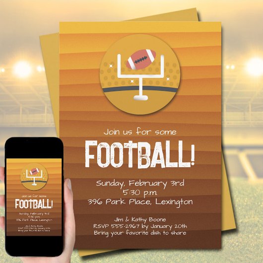 Invitation Football Party