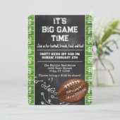Invitation Football Party Big Game Bowl (Debout devant)