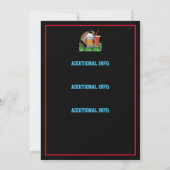 Invitation Football Party Black (Dos)