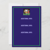 Invitation Football Party Purple (Dos)