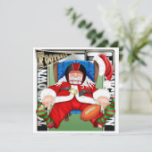 Invitation Football Père Noël (Debout devant)