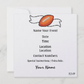 Invitation Football Père Noël - SRF (Dos)