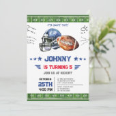 Invitation Football personnel Anniversaire (Debout devant)