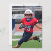 Invitation Football personnel Anniversaire (Dos)