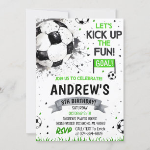 Invitation Football personnel Anniversaire
