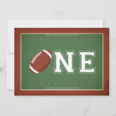 Invitation Football photo d'anniversaire (Dos)