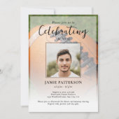 Invitation Football Player Celebration of Life Photo Funeral (Devant)