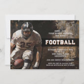 Invitation Football Player Game Day Party (Devant)