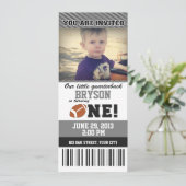 Invitation Football Premier anniversaire _ GRAY/NOIR (Debout devant)