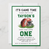 Invitation Football première année bas 1er anniversaire (Devant)