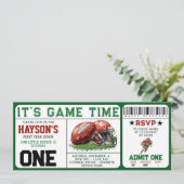 Invitation football première année bas billet 1er anniversair (Debout devant)