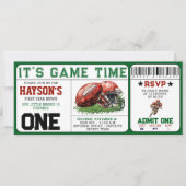 Invitation football première année bas billet 1er anniversair (Devant)