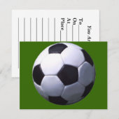 Invitation Football Réel (Devant / Derrière)