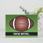 Invitation Football Rugby Anniversaire (Debout devant)