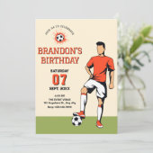 Invitation Football soccer  (Debout devant)
