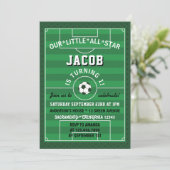Invitation Football Sport 1er anniversaire (Debout devant)