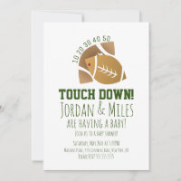 Football Sport TouchDown Baby shower d'adaptation