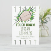 Invitation Football Sport TouchDown Party Tailging Anniversai (Debout devant)