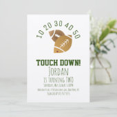 Invitation Football Sport TouchDown Tailgating Anniversaire K (Debout devant)