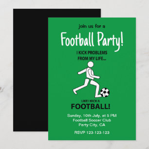 Invitation Football Sports de football Fête de football