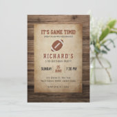 Invitation Football Sports fête d'anniversaire (Debout devant)