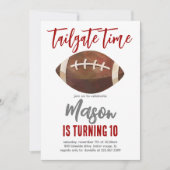 Invitation Football Tailgate Anniversaire N'IMPORTE QUELLE CO (Devant)