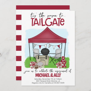 Invitation Football Tailgate Fiançailles changement à N'IMPOR