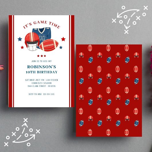 Invitation Football Tailging Anniversaire