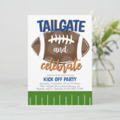 Invitation Football Tailging N'IMPORTE QUELLE COULEUR COMBO (Debout devant)