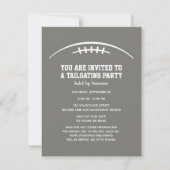 Invitation Football TailgParty - CAN EDIT COULEURS (Devant)