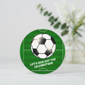 Invitation Football Thème Anniversaire Fête (Debout devant)