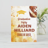 Invitation Football Thème Graduation Party (Debout devant)
