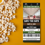 Invitation Football Ticket Sport Thème Unique Enregistrer La<br><div class="desc">Présentez notre carte de billets de football "Save the Date" unique en son genre - la meilleure façon de lancer votre célébration mariage dans le style! Cette carte unique est conçue pour ressembler à un véritable ticket de football et ravira vos amis et votre famille avec son charme ludique et...</div>