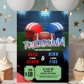 Invitation Football Touchdown Jeu Heure Jour d'anniversaire c