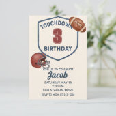 Invitation Football Touchdown Sports Boy Anniversaire (Debout devant)