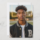 Invitation Football Varsity Veste Graduation Party (Dos)