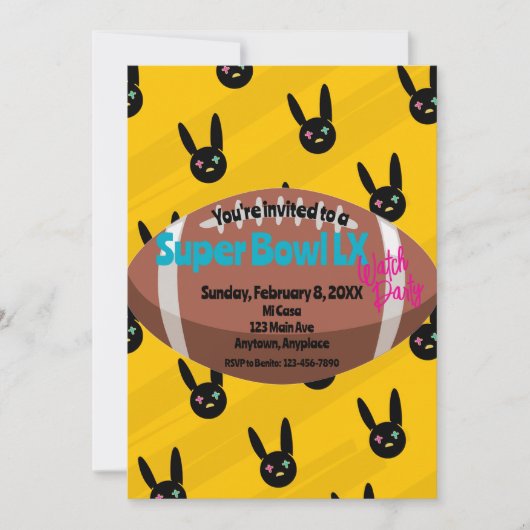 Invitation Football Watch Party (Devant)