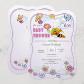 invitation for baby shower (Devant / Derrière)