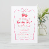 Invitation for Elegant First Birthday . (Debout devant)